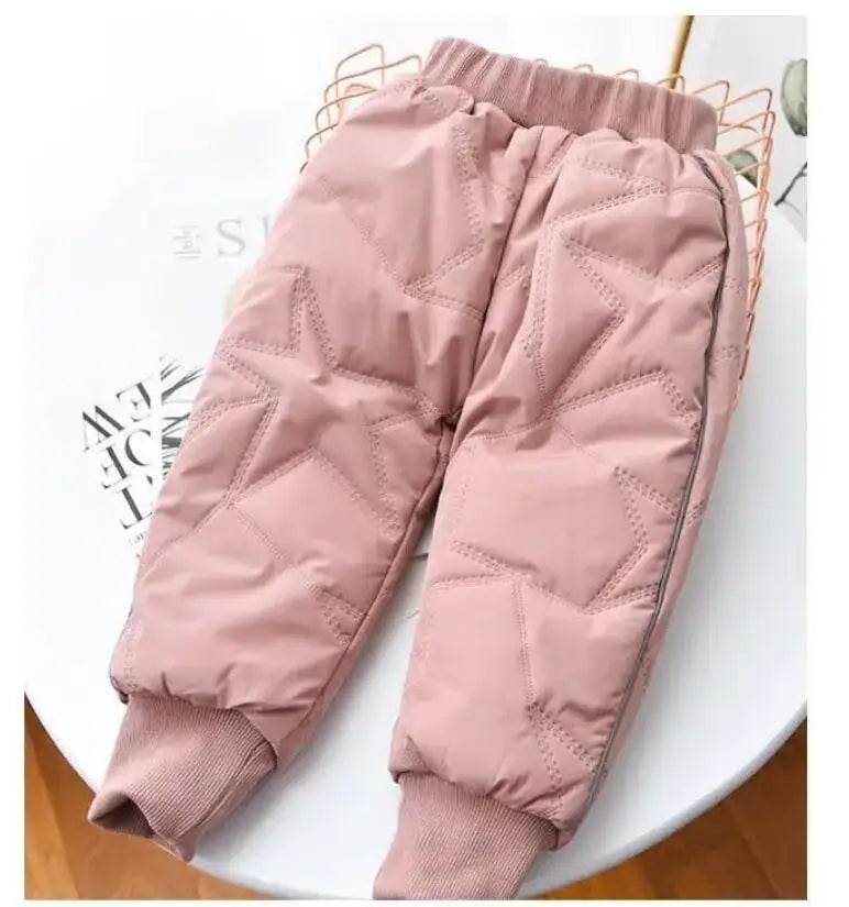Premium Ski Pants Thick Cotton Velvet Lined Waterproof Unisex For Ages 1 To 6 Years - ToylandEU