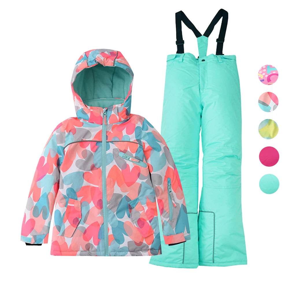 Premium Ski Suit Set Waterproof Windproof Warm Girls - ToylandEU