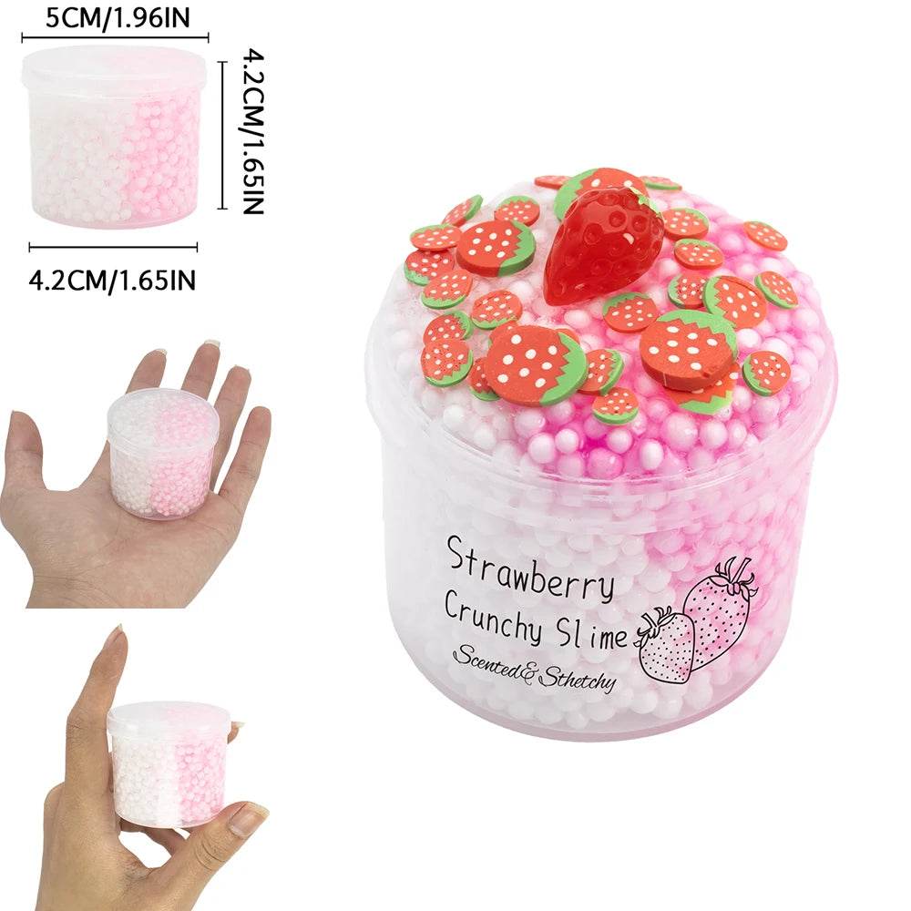Premium Slime Kit 70ml Strawberry Cloud Slime For Kids - ToylandEU