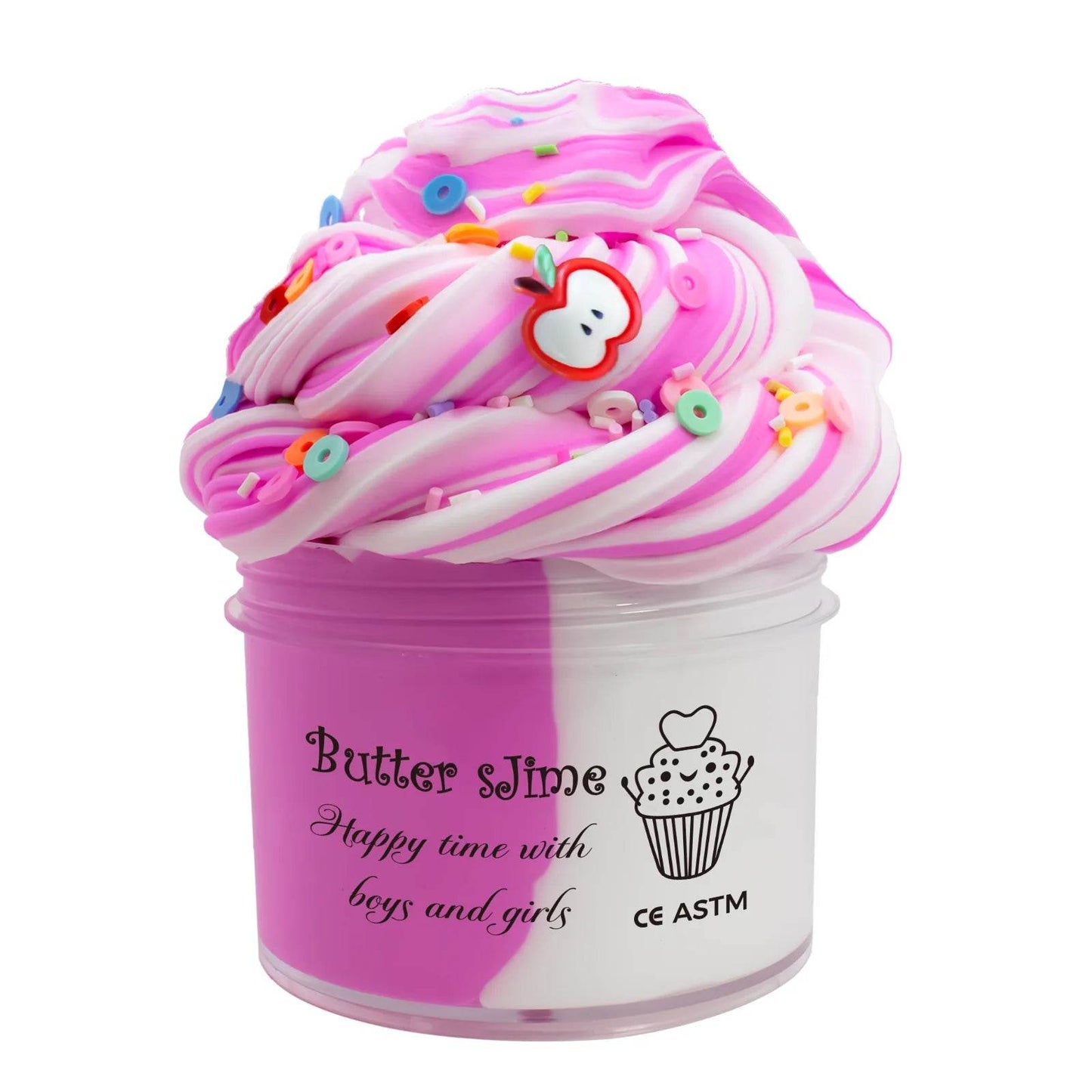 Premium Slime Kit Butter Fluffy Bicolor 70ml Scented Kids - ToylandEU