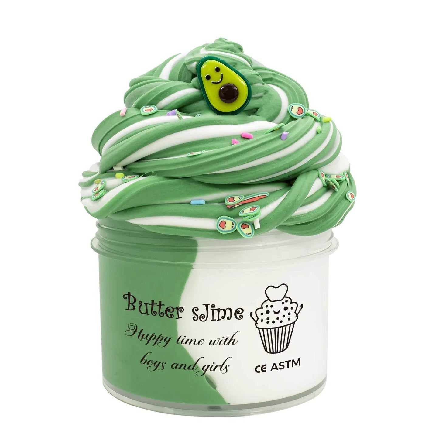 Premium Slime Kit Butter Fluffy Bicolor 70ml Scented Kids - ToylandEU