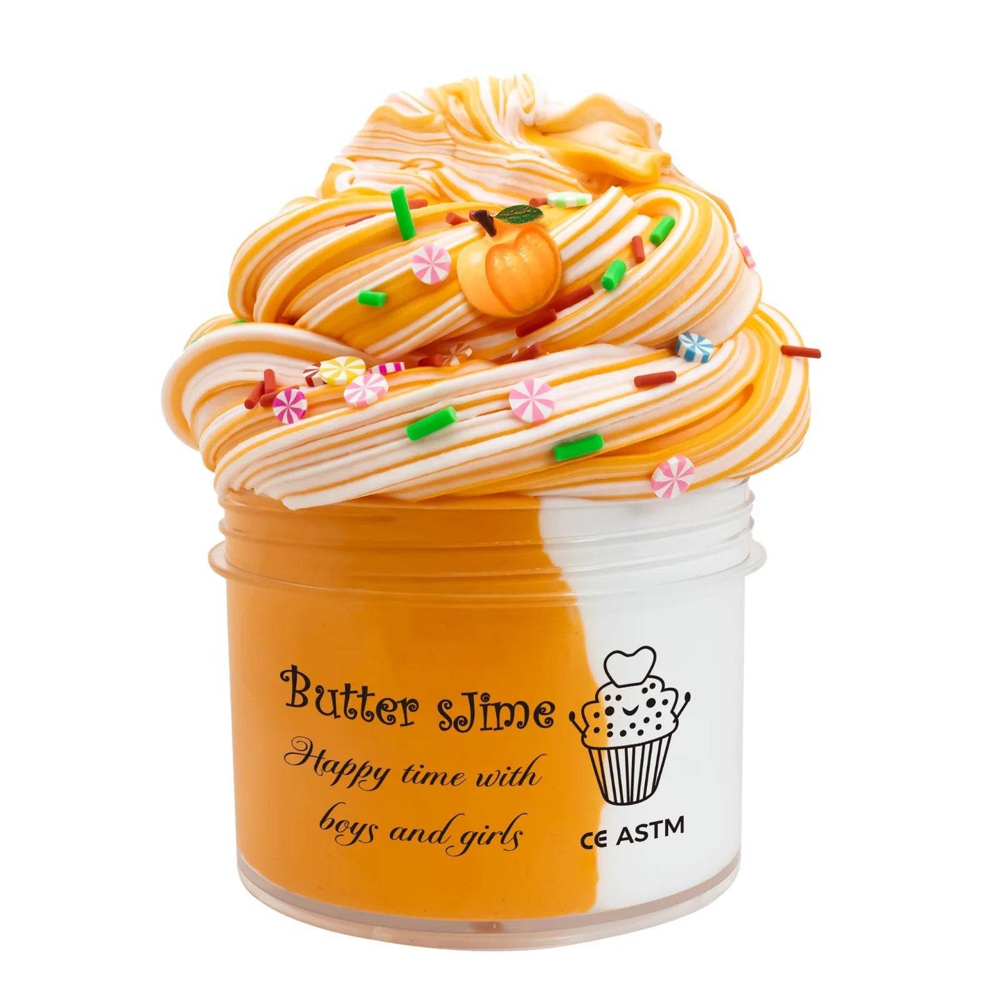 Premium Slime Kit Butter Fluffy Bicolor 70ml Scented Kids - ToylandEU