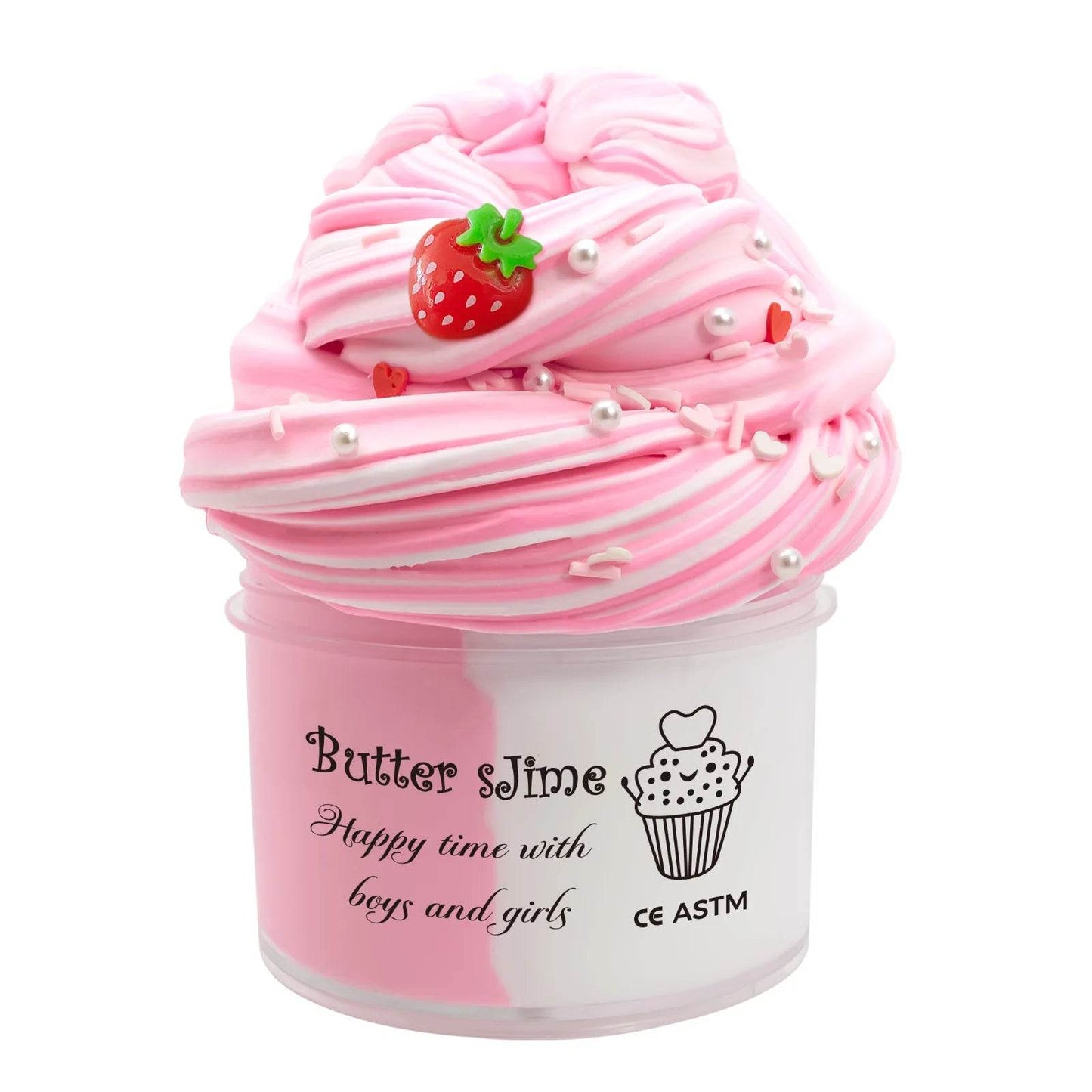 Premium Slime Kit Butter Fluffy Bicolor 70ml Scented Kids - ToylandEU