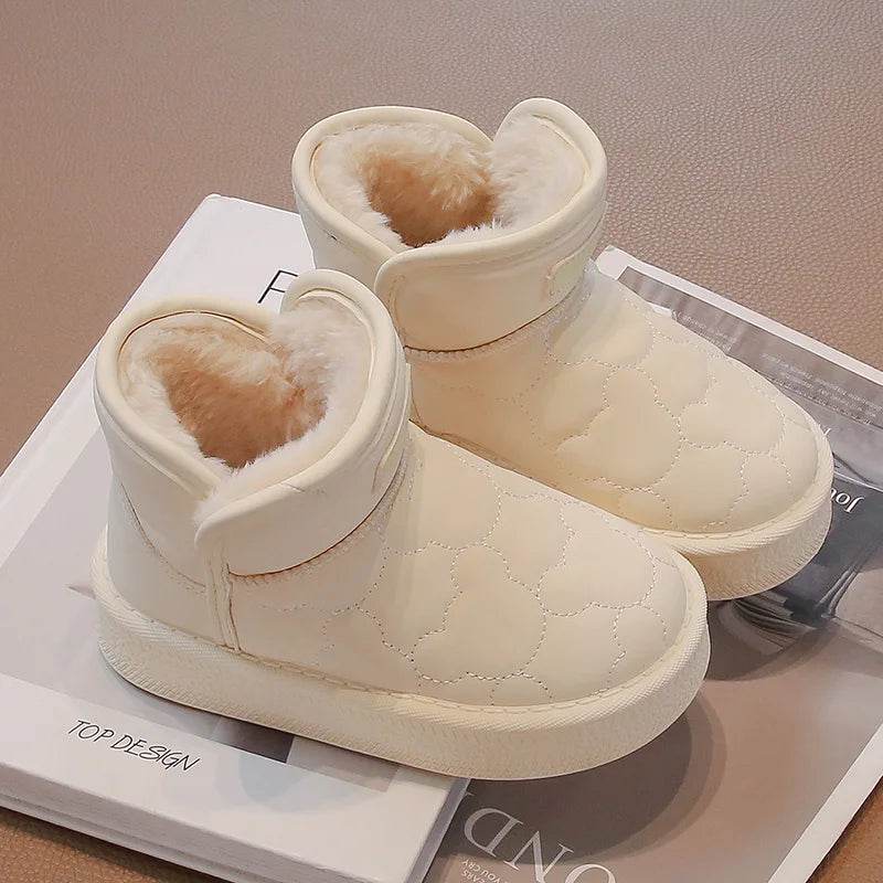 Premium Snow Boots Waterproof Non Slip White For Kids - ToylandEU