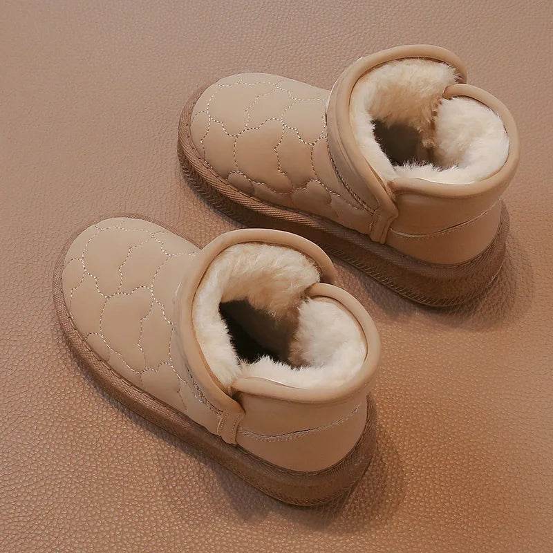 Premium Snow Boots Waterproof Non Slip White For Kids - ToylandEU