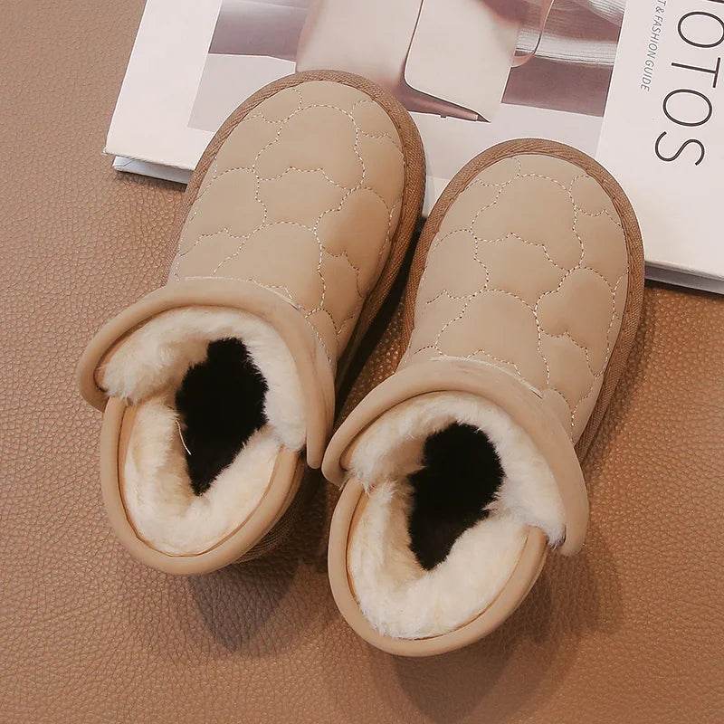 Premium Snow Boots Waterproof Non Slip White For Kids - ToylandEU