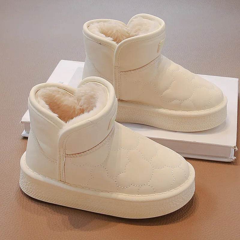 Premium Snow Boots Waterproof Non Slip White For Kids - ToylandEU