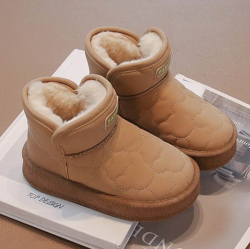 Premium Snow Boots Waterproof Non Slip White For Kids - ToylandEU