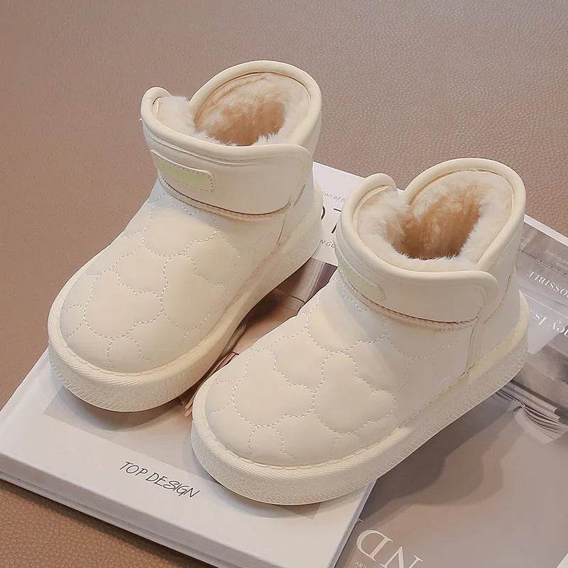 Premium Snow Boots Waterproof Non Slip White For Kids - ToylandEU