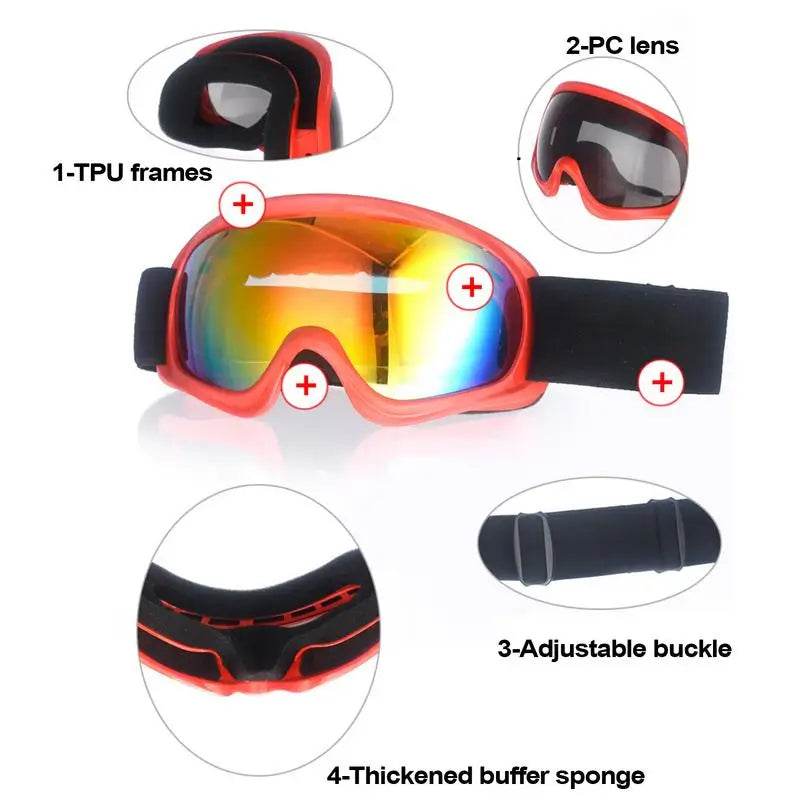 Premium Snowboard Goggles Anti Fog Windproof For Kids - ToylandEU