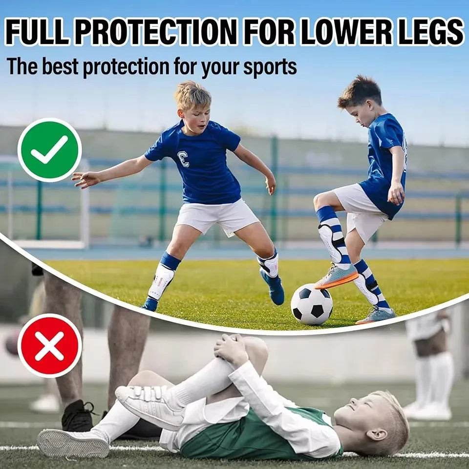 Premium Soccer Shin Guards Calf Protection Straps For All - ToylandEU