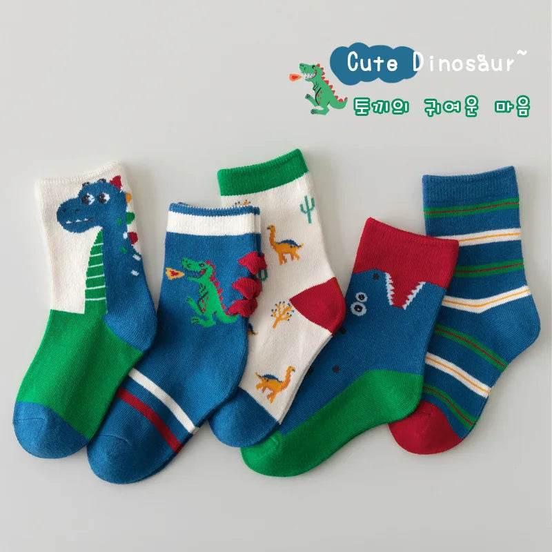Premium Socks Soft Cotton Cartoon Astronaut Pattern Kids - ToylandEU