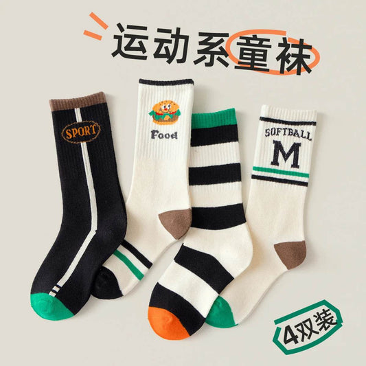 Premium Socks Striped Cotton Knee For Boys And Girls - ToylandEU