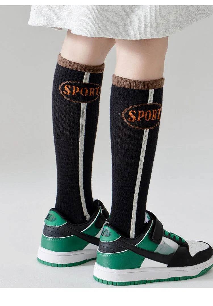 Premium Socks Striped Cotton Knee For Boys And Girls - ToylandEU