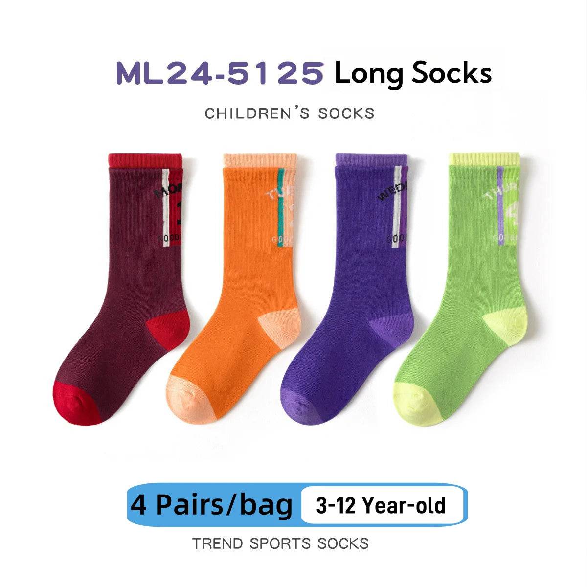 Premium Socks Striped Cotton Knee For Boys And Girls - ToylandEU