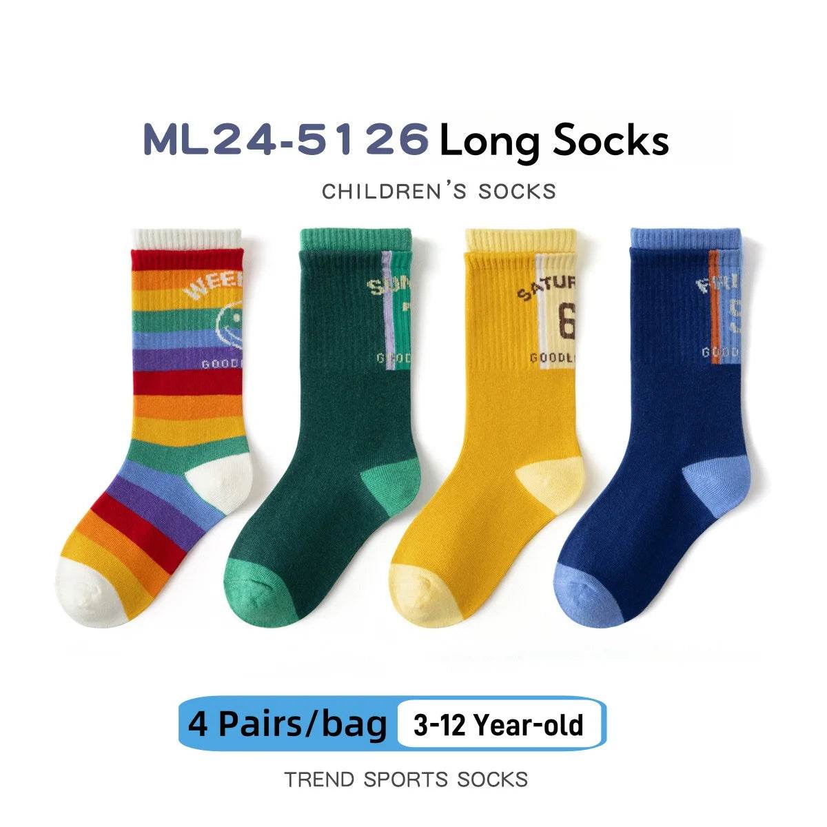 Premium Socks Striped Cotton Knee For Boys And Girls - ToylandEU