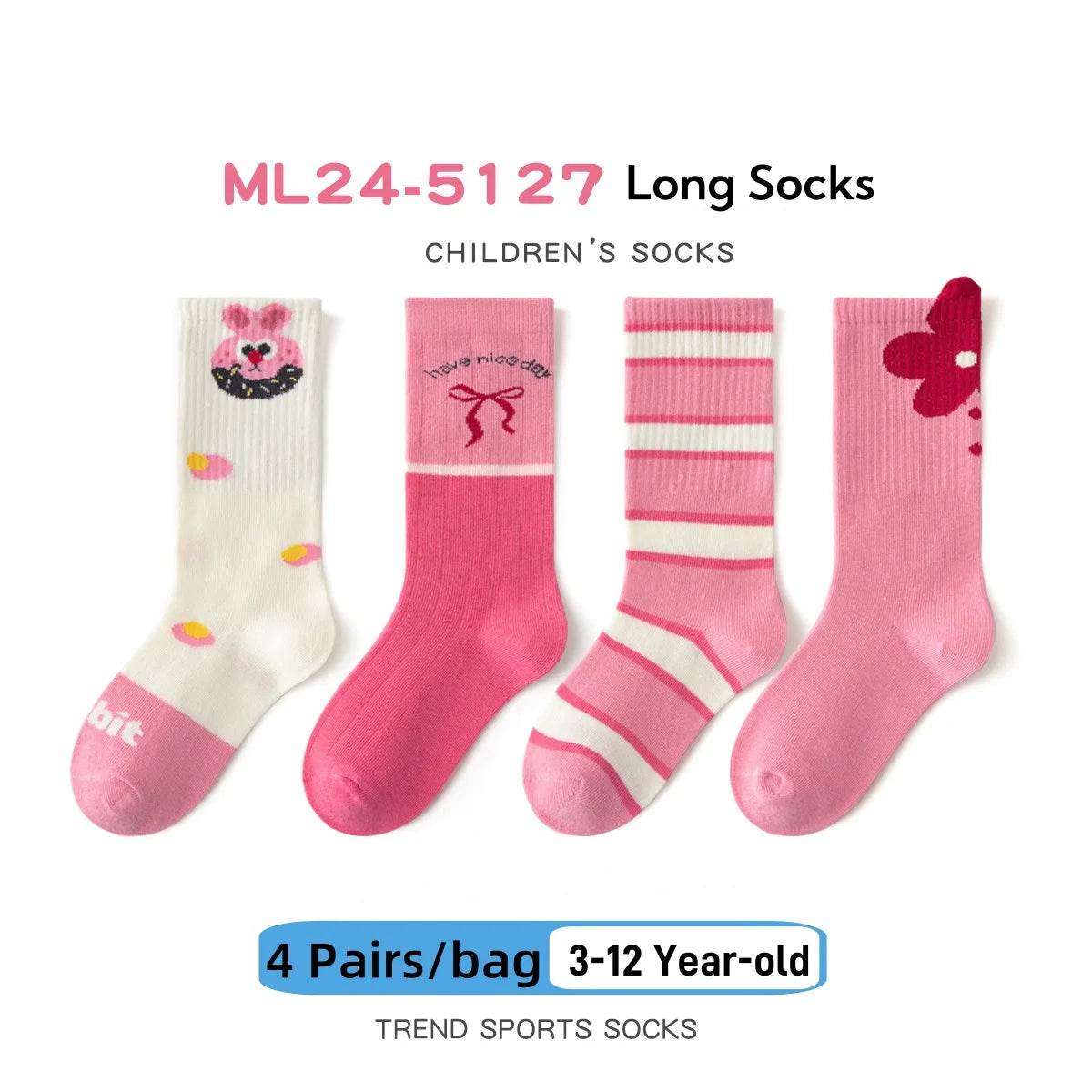 Premium Socks Striped Cotton Knee For Boys And Girls - ToylandEU