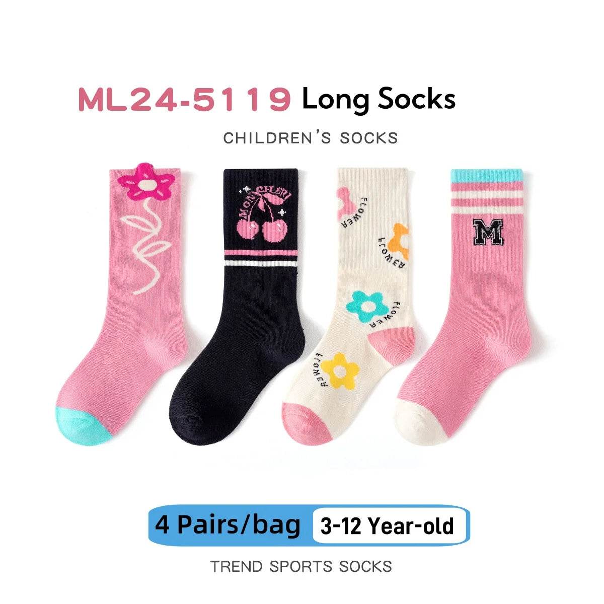 Premium Socks Striped Cotton Knee For Boys And Girls - ToylandEU