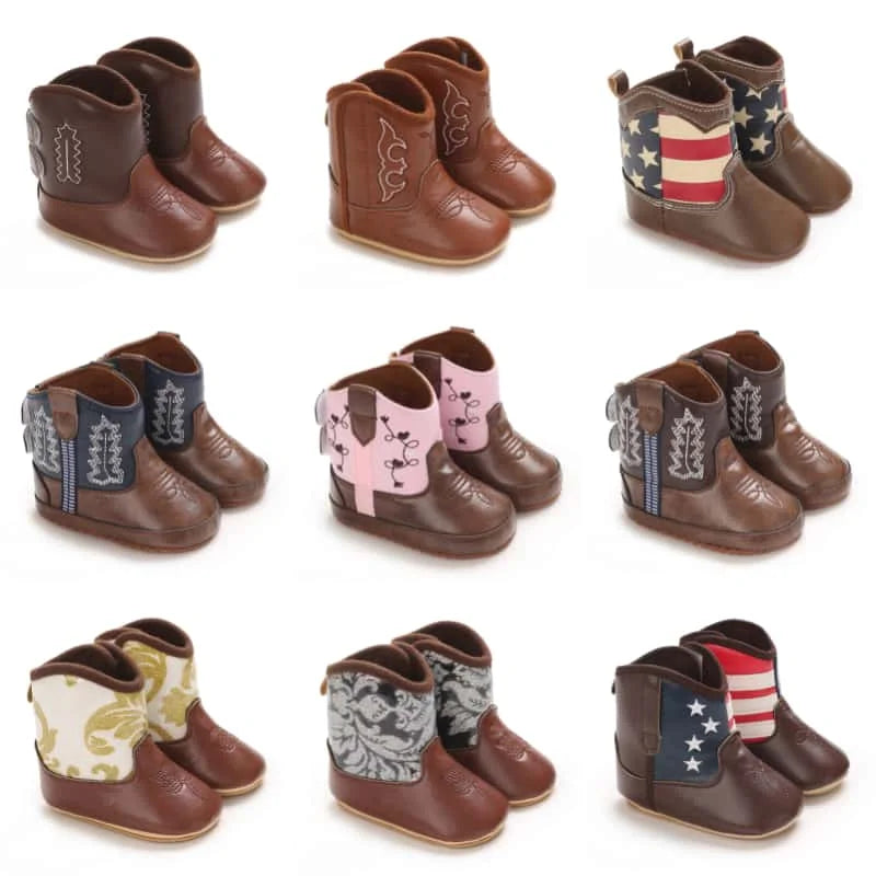 Premium Soft Baby Boots Western Style Soft Soles First Walking Shoes For Newborns And Preschoolers - ToylandEU
