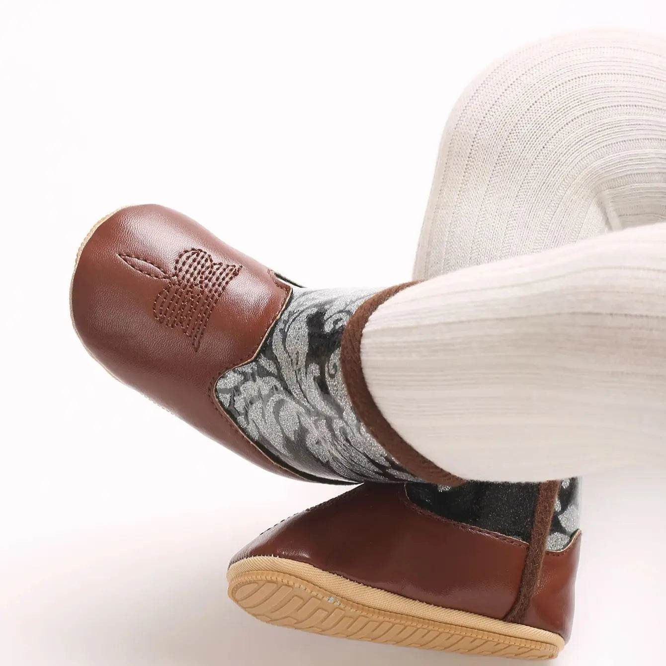 Premium Soft Baby Boots Western Style Soft Soles First Walking Shoes For Newborns And Preschoolers - ToylandEU