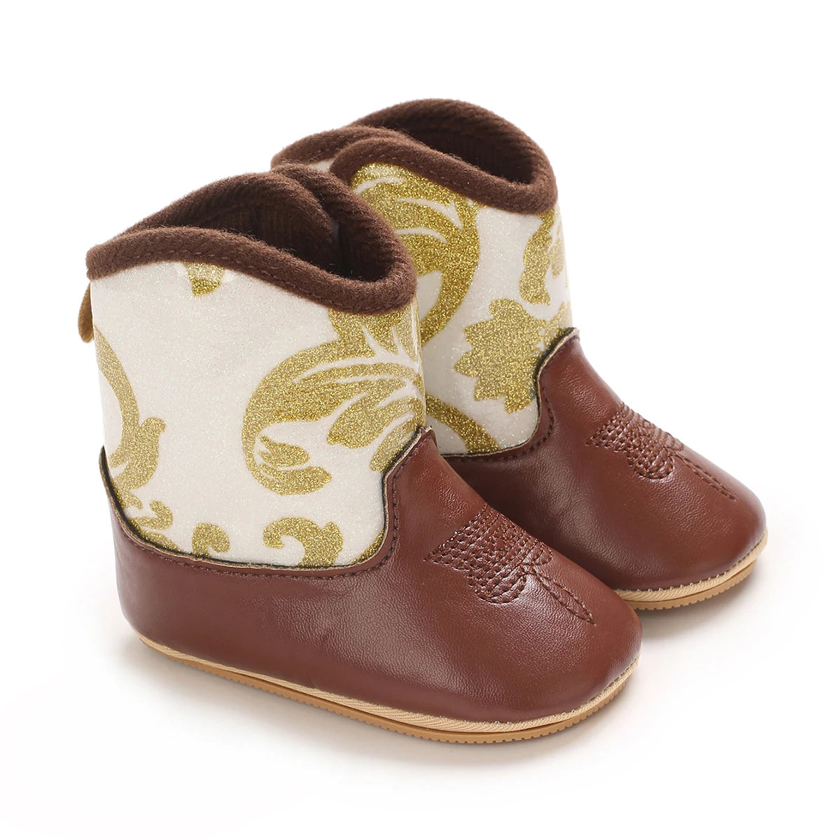 Premium Soft Baby Boots Western Style Soft Soles First Walking Shoes For Newborns And Preschoolers - ToylandEU
