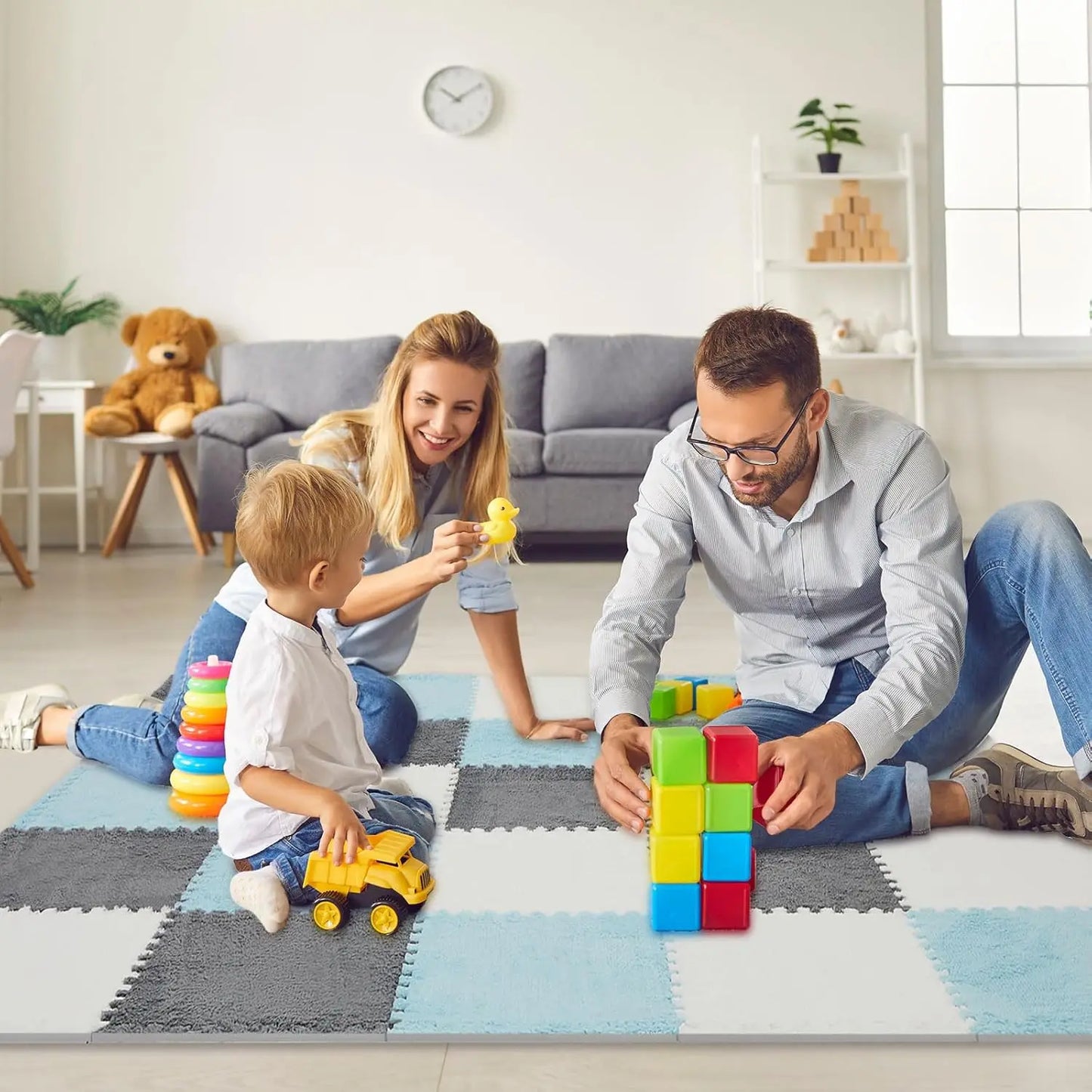 Premium Soft Baby Play Mat Interlocking EVA Foam Tiles For Babies - ToylandEU