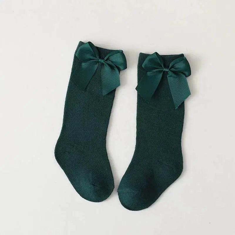  Premium Soft Cotton Knee High Socks Big Bow Toyland EU -  ToylandEU™