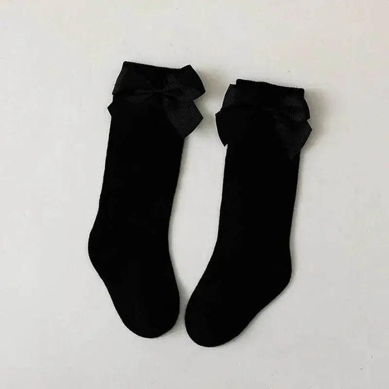  Premium Soft Cotton Knee High Socks Big Bow Toyland EU -  ToylandEU™
