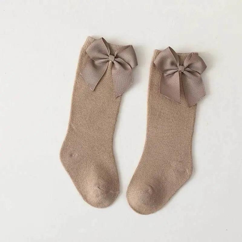  Premium Soft Cotton Knee High Socks Big Bow Toyland EU -  ToylandEU™