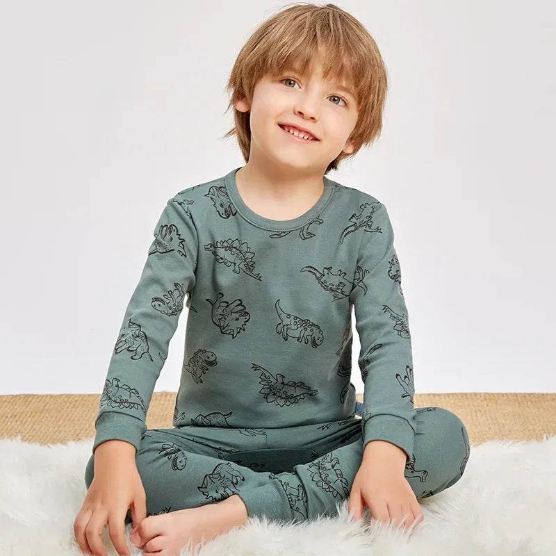 Premium Soft Cotton Sleepwear Pajama Sets For Kids Unisex Long Sleeve Autumn Comfort Ages 2 To 14 - ToylandEU