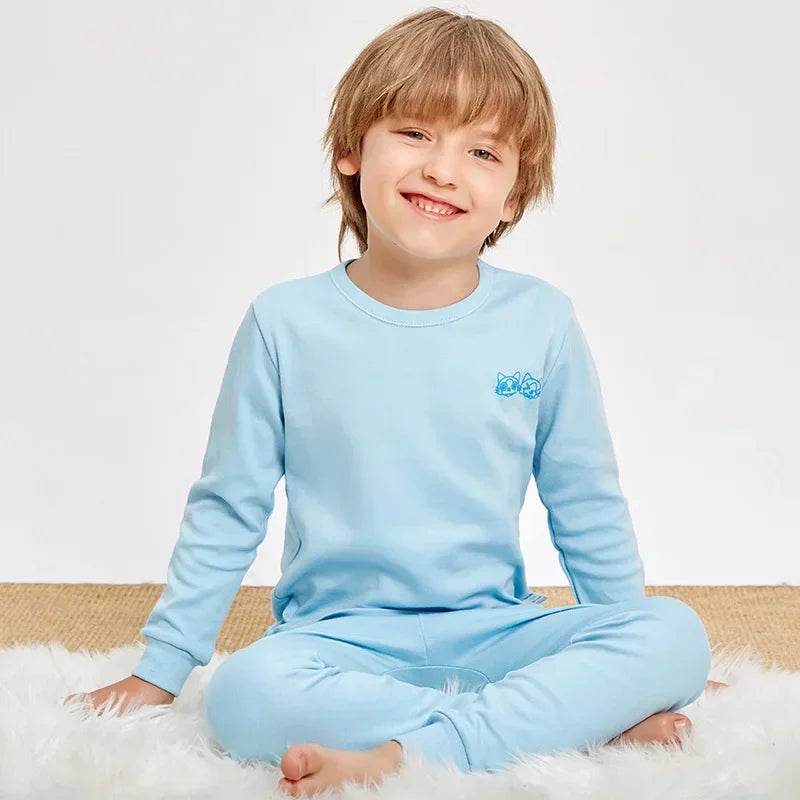 Premium Soft Cotton Sleepwear Pajama Sets For Kids Unisex Long Sleeve Autumn Comfort Ages 2 To 14 - ToylandEU
