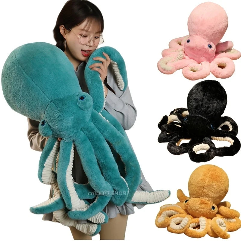 Premium Soft Plush Octopus Pillow Toy Big Size 30cm To 90cm For Kids And Movie Fans - ToylandEU