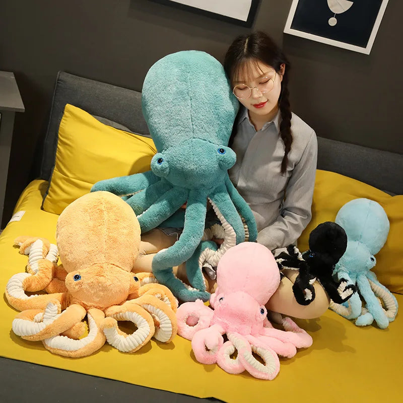 Premium Soft Plush Octopus Pillow Toy Big Size 30cm To 90cm For Kids And Movie Fans - ToylandEU
