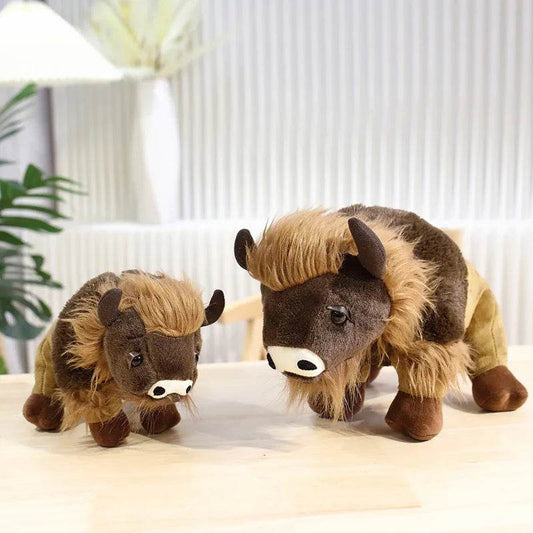 Premium Soft Plush Toy Lifelike Bull 25 to 35cm For Boys - ToylandEU