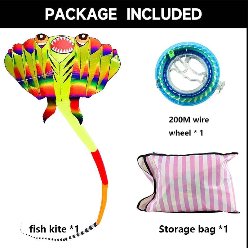 Premium Soft Ray Kite With 9 Air Vents For Outdoor Fun - ToylandEU