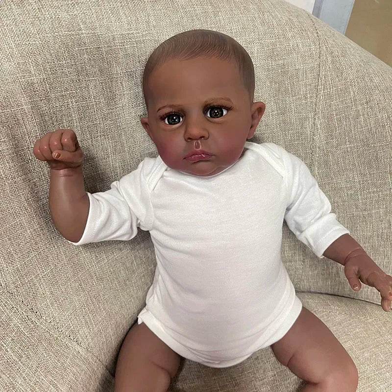 Premium Soft Silicone Reborn Doll Hand Drawn Hair For Kids - ToylandEU