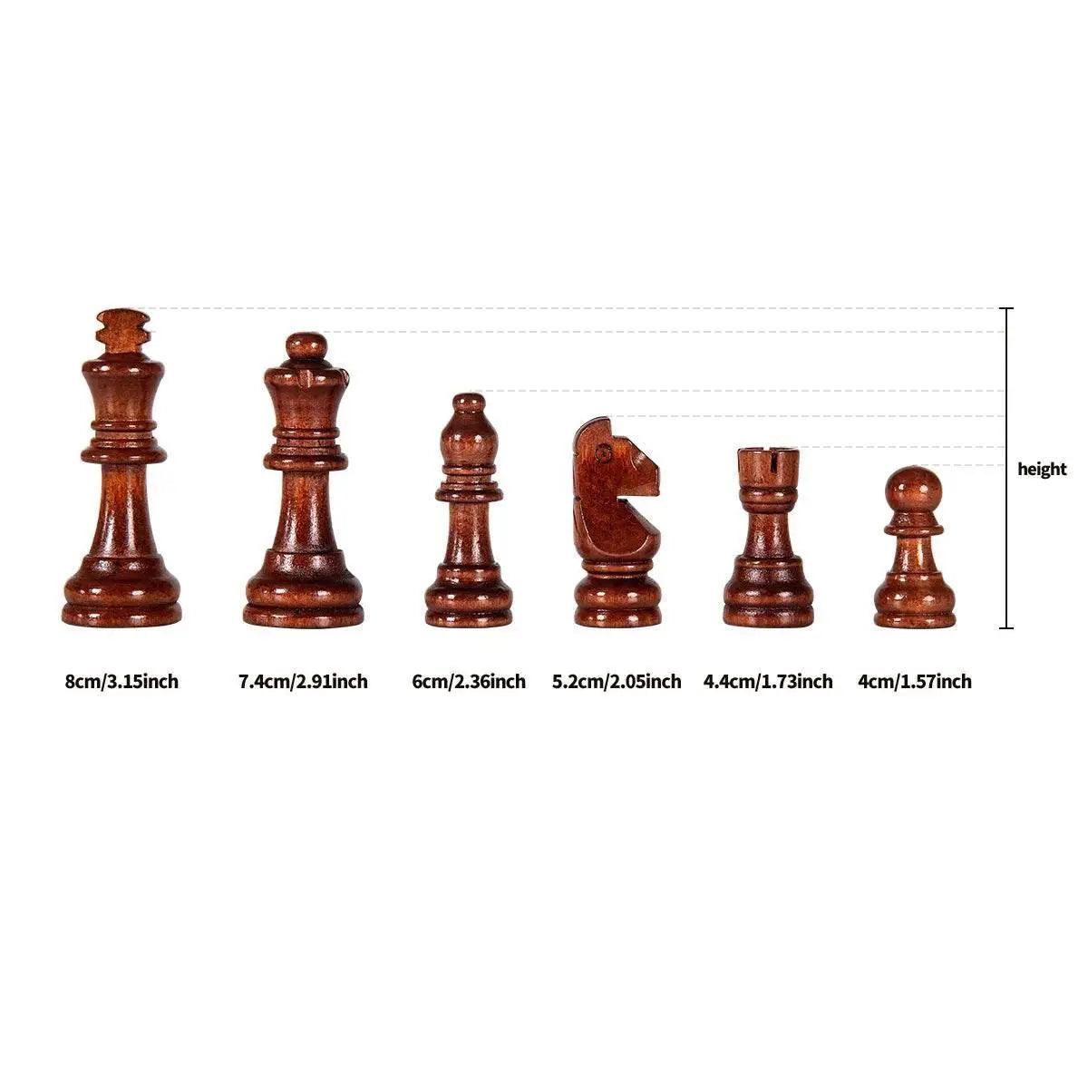  Premium Solid Wood Chess Set with Folding Board Design -  ToylandEU™
