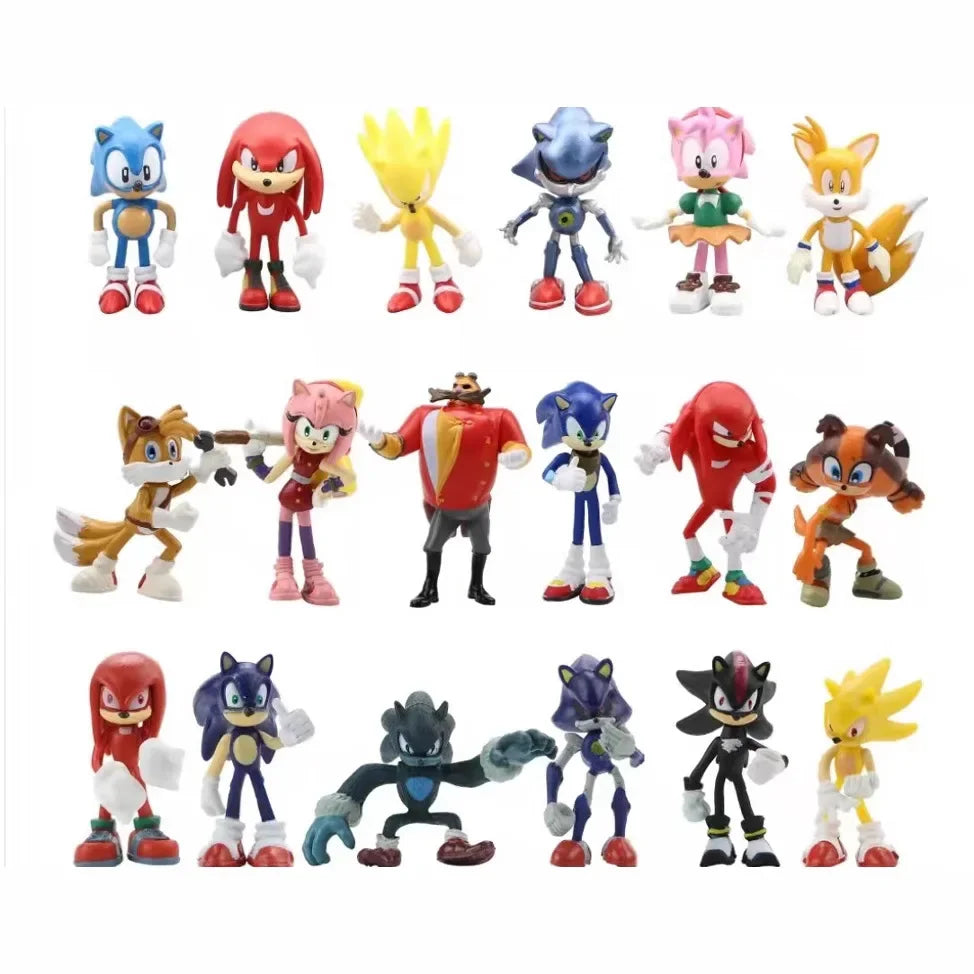 Premium Sonic Shadow Action Doll Hedgehog Figure For Kids - ToylandEU