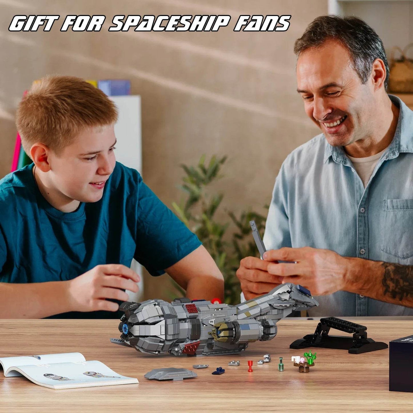Premium Spaceship Blocks 1345Pcs Display Adults And Kids - ToylandEU