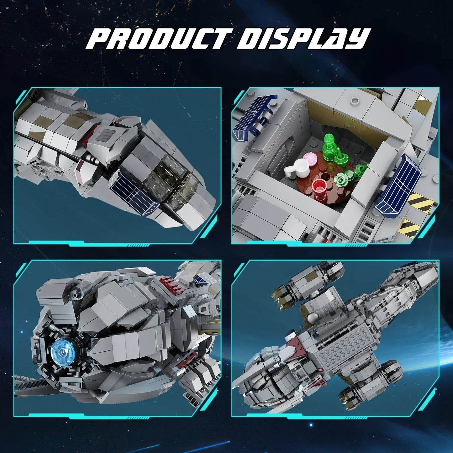 Premium Spaceship Blocks 1345Pcs Display Adults And Kids - ToylandEU