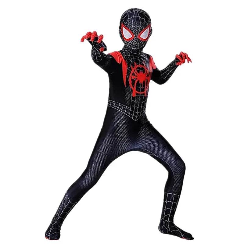 Premium Spider Costume Spandex Jumpsuit Headgear For Kids - ToylandEU