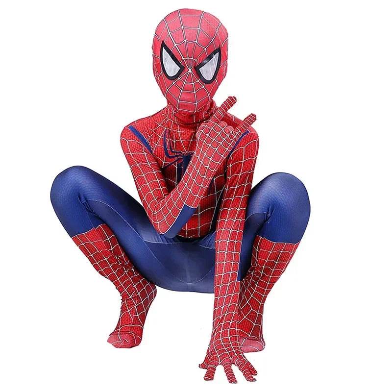 Premium Spider Costume Spandex Jumpsuit Headgear For Kids - ToylandEU