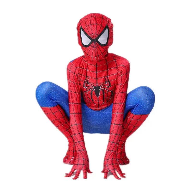 Premium Spider Costume Spandex Jumpsuit Headgear For Kids - ToylandEU