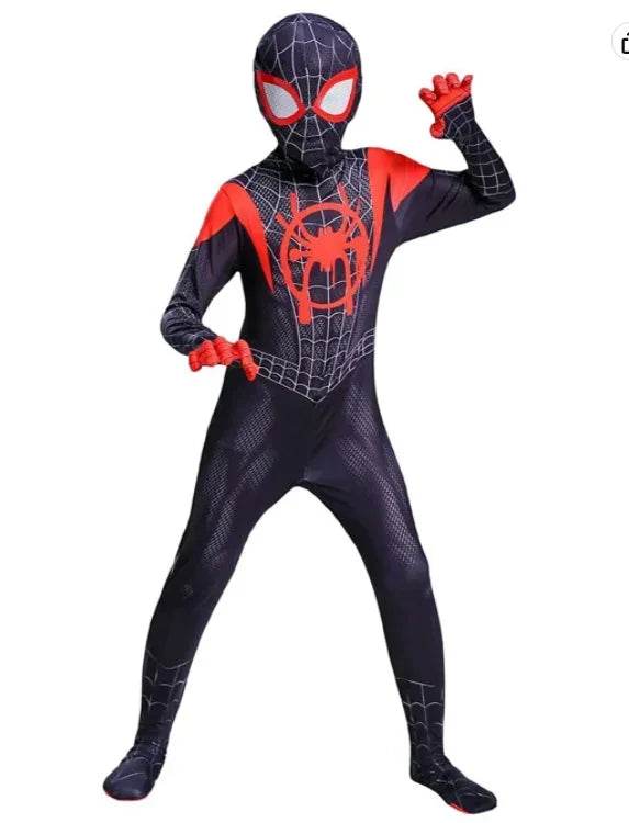 Premium Spider Costume Spandex Jumpsuit Headgear For Kids - ToylandEU
