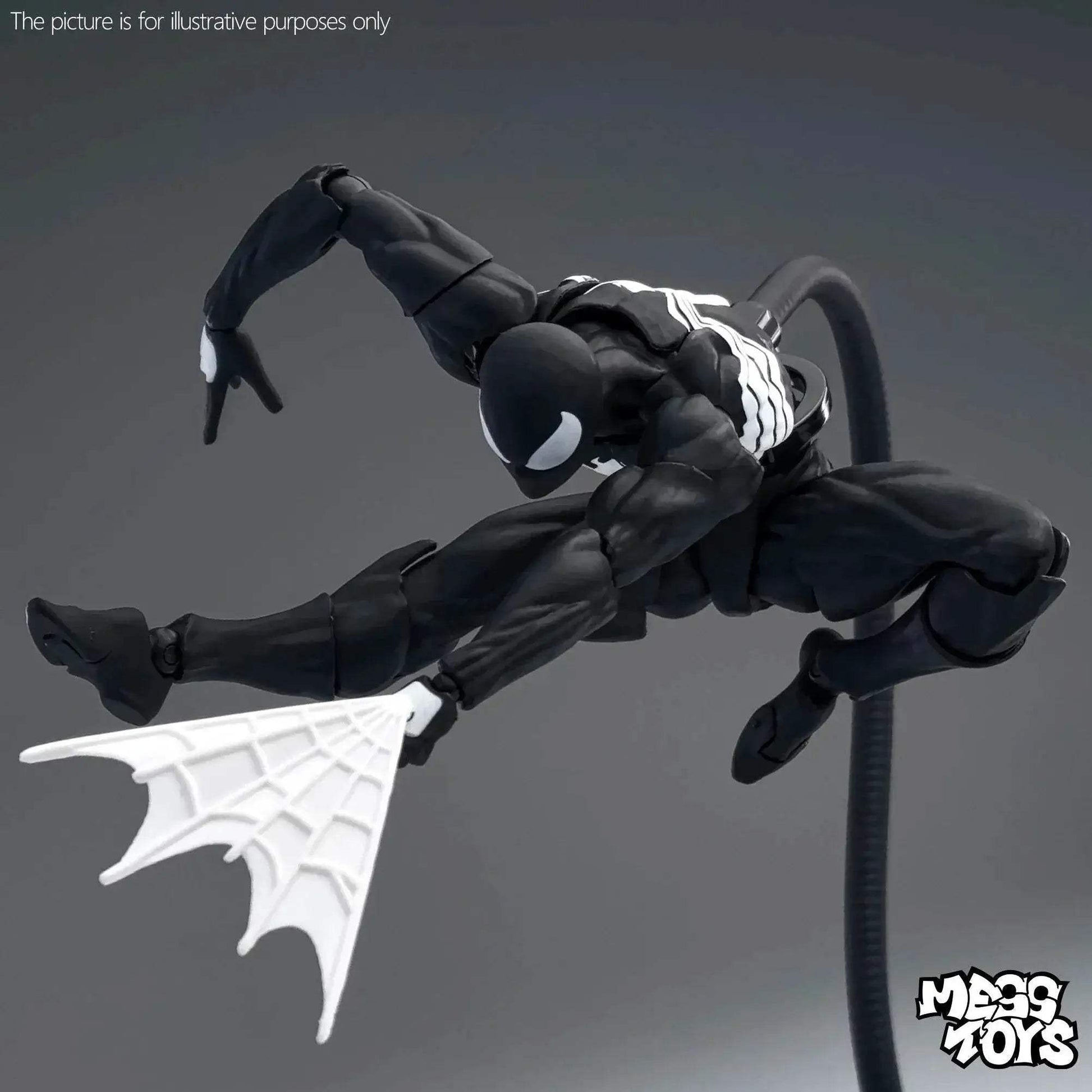 Premium Spider Man Action Figure Black Red Model For Kids - ToylandEU