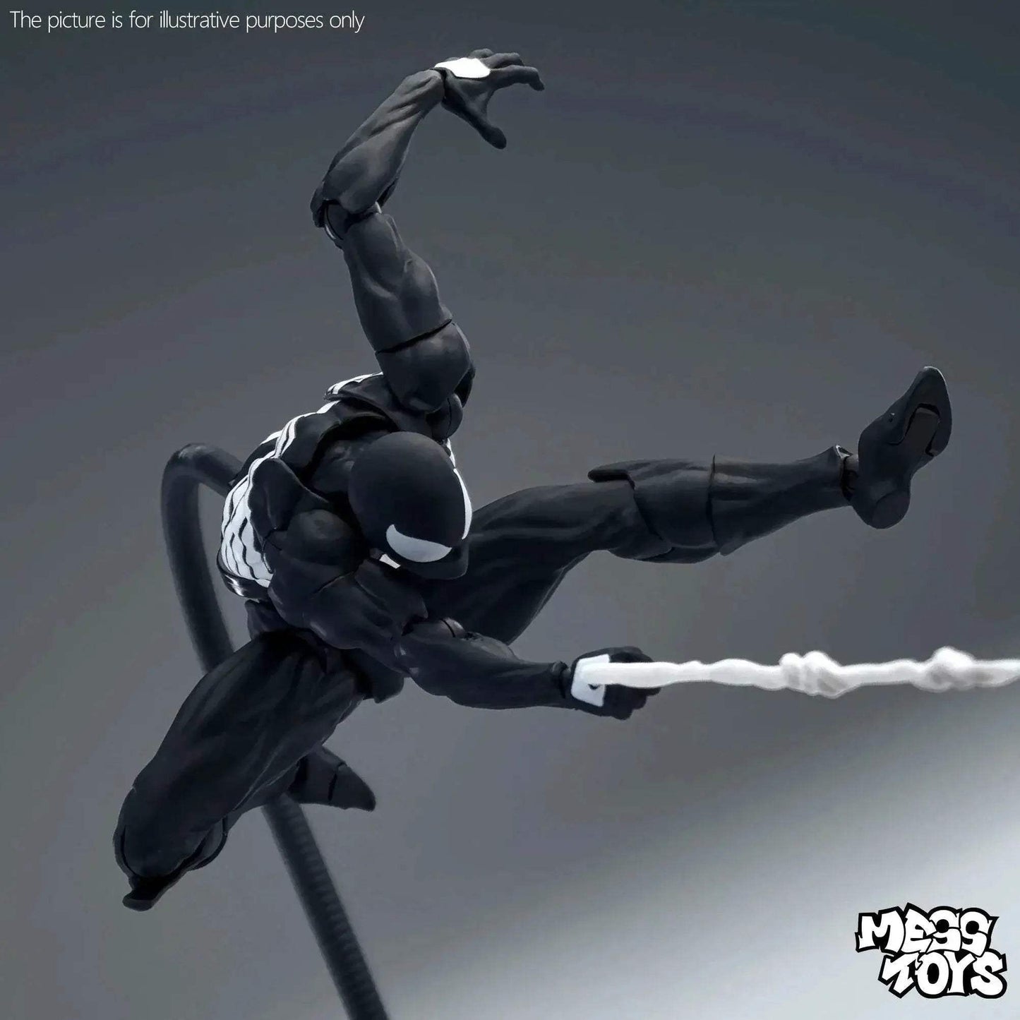 Premium Spider Man Action Figure Black Red Model For Kids - ToylandEU