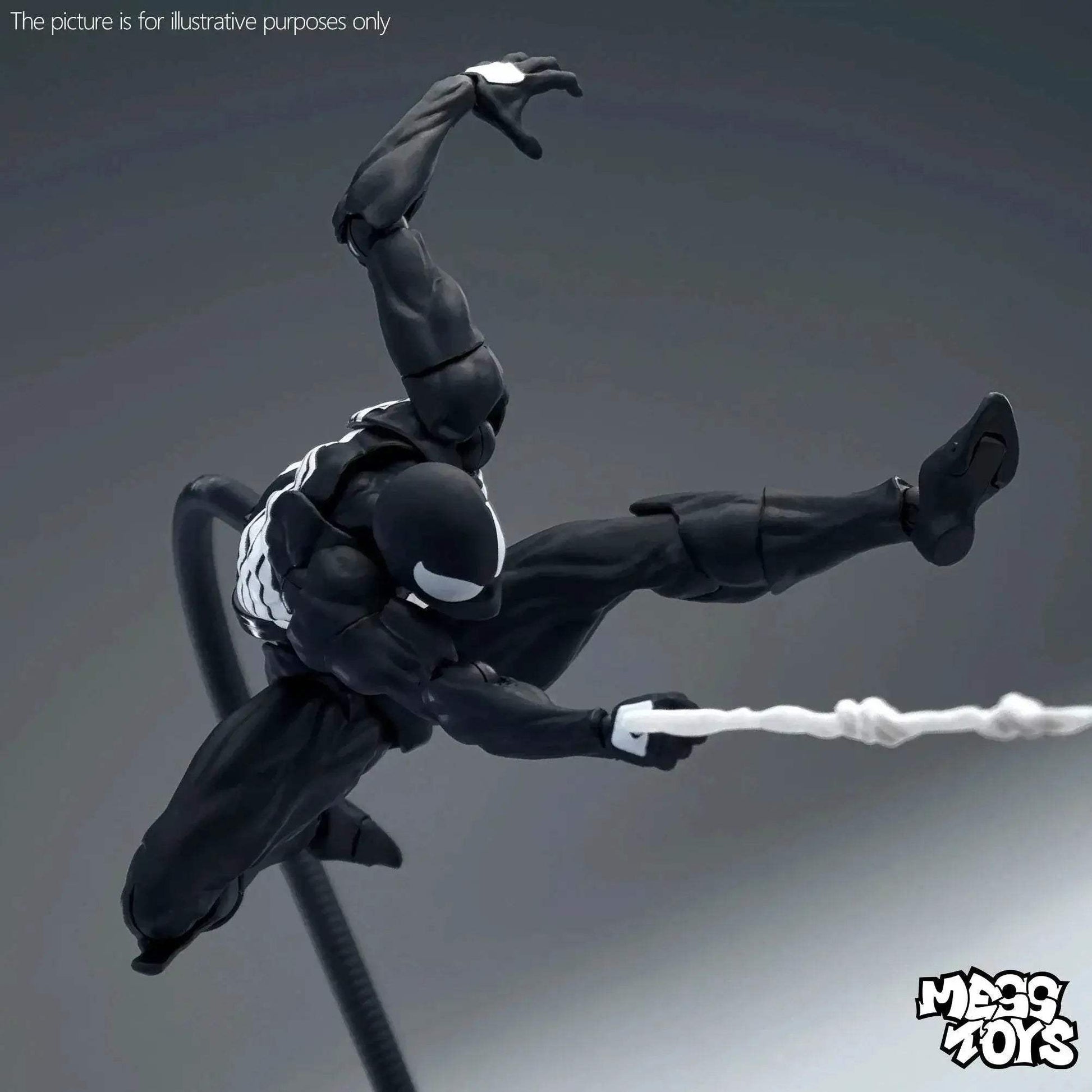 Premium Spider Man Action Figure Black Red Model For Kids - ToylandEU