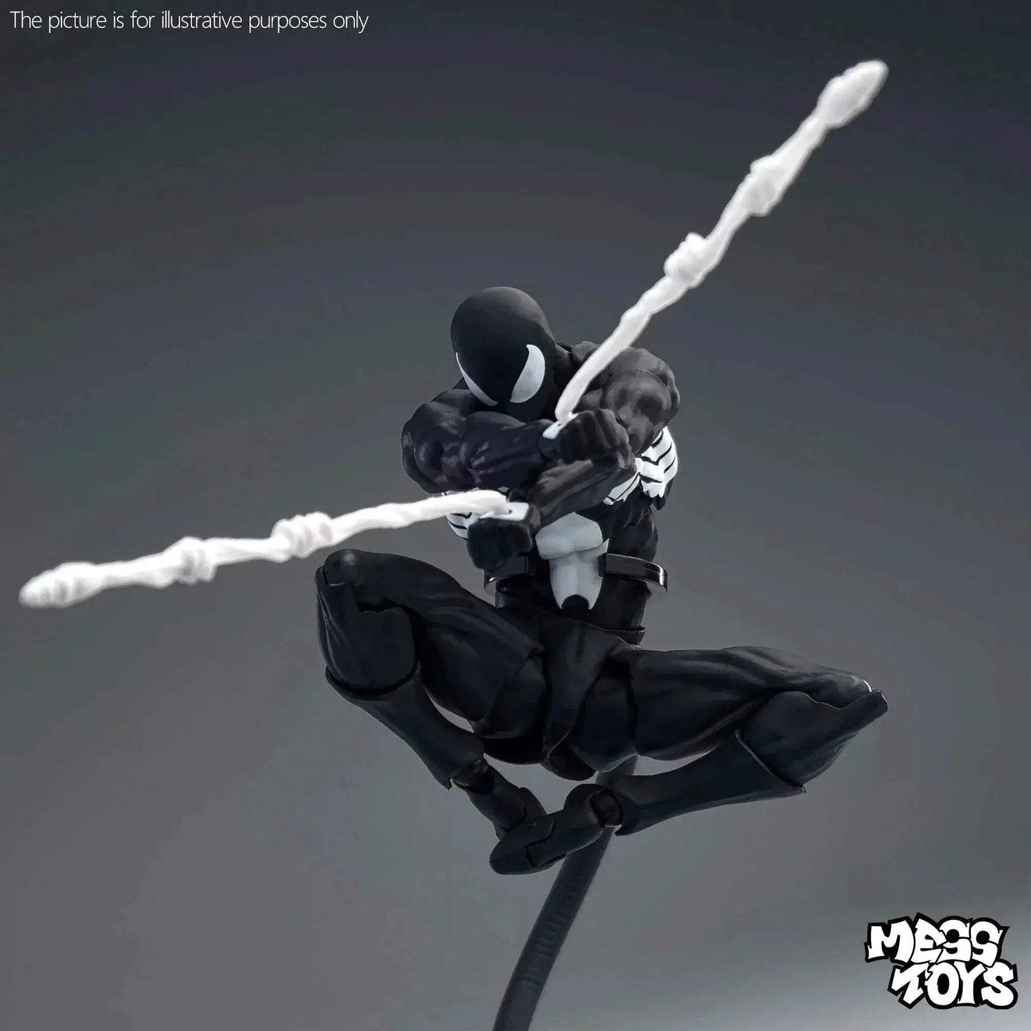 Premium Spider Man Action Figure Black Red Model For Kids - ToylandEU