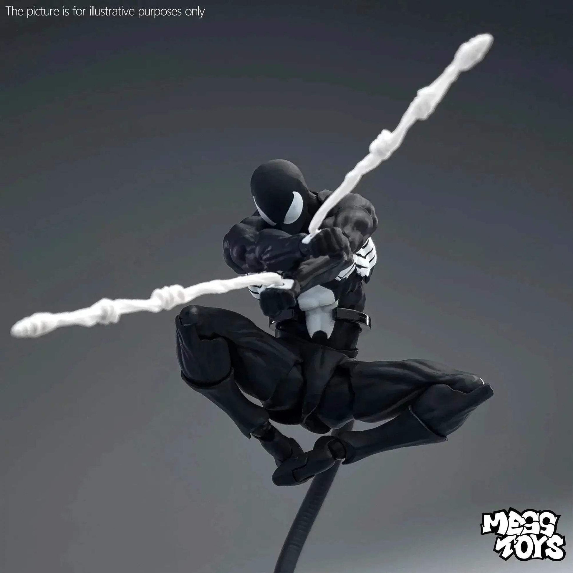 Premium Spider Man Action Figure Black Red Model For Kids - ToylandEU