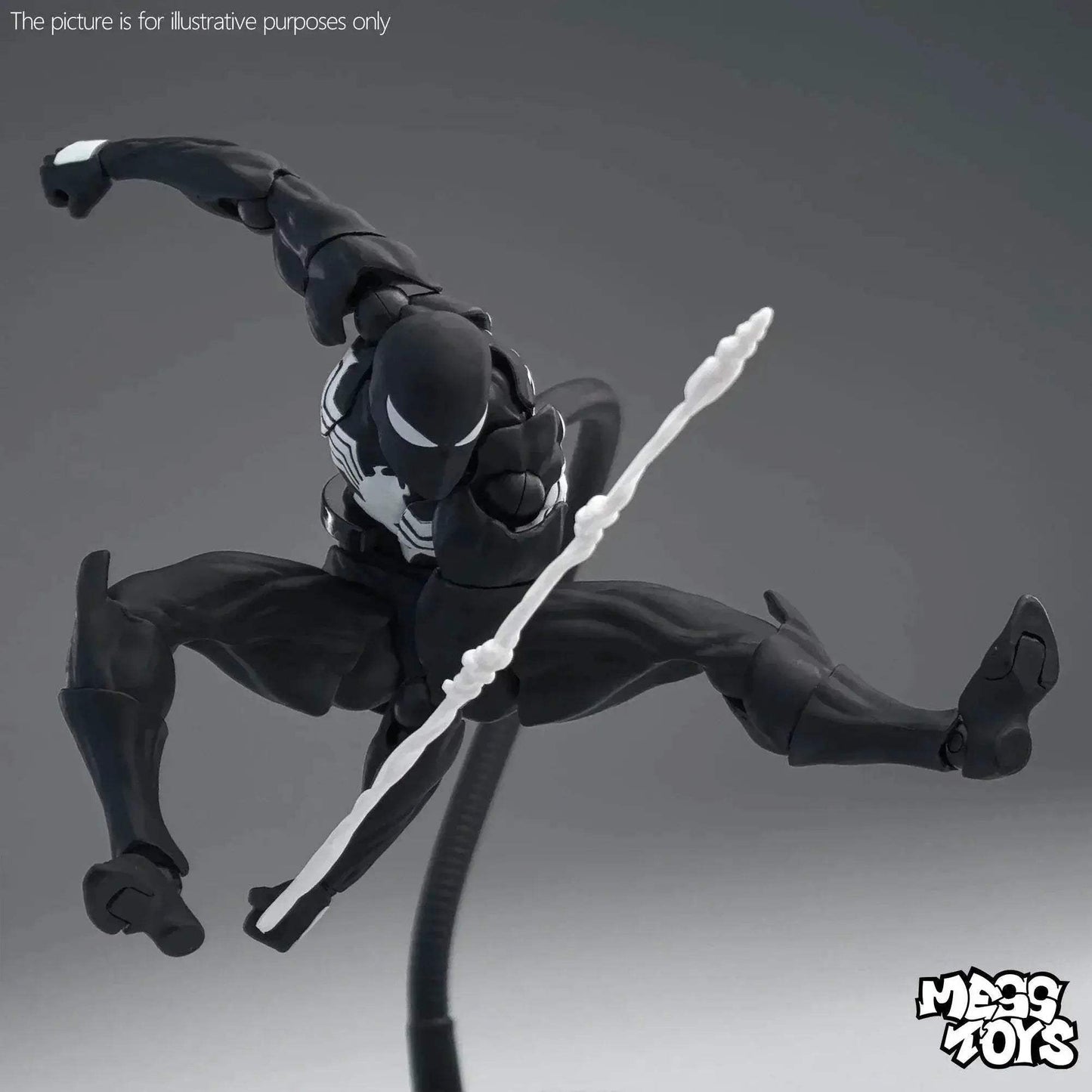 Premium Spider Man Action Figure Black Red Model For Kids - ToylandEU